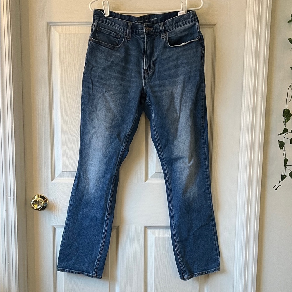 Old Navy Women's Straight Leg Jeans - Blue